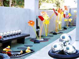 Gartendeko ideas from inexpensive plastics and materials