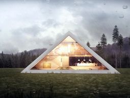 House in shape of pyramid