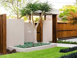 How can one create his front garden design modern