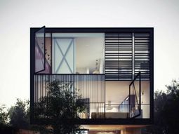 Innovative glass box house