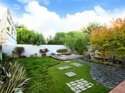 Install pebbles and river stones – beautiful landscape in the garden