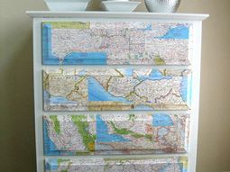 Interior decoration with Maps – 25 Ideas for Self-Design