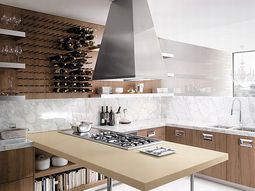 Kitchen furniture made of walnut wood – oak collection