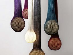 Knitted lampshades of Ariel Zuckerman