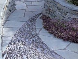 Landscaping with stones represents eternity