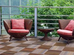 Lay patio and balcony with wooden tiles – Use wood tiles for flooring