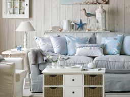 Living room with beach flair – 10 original décor ideas