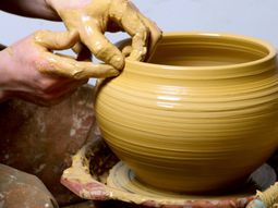 Make ceramic decoration itself