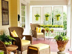 Make cozy balcony