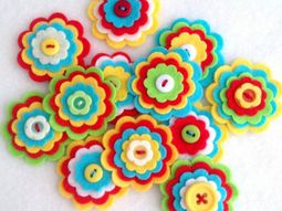 Make itself felt flowers – creative craft ideas Felt