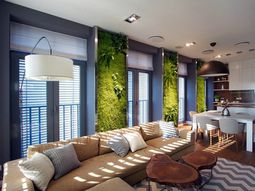 Modern interior design ideas – Exceptional family home, embellished with properly illuminated vertical garden