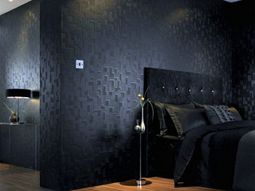 Modern monochrome wallpaper with 3D effect – Form and Design by Graham &amp; Brown