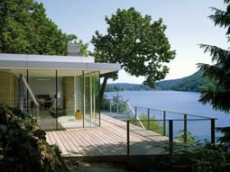 Modern mountain hut in Germany offers beautiful lake views