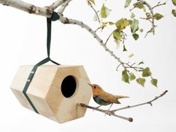 Modular bird nest made of wood – Houses NeighBirds Andreu Carulla