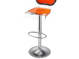 October Sunset: 10 ideas for orange bar stool with backrest