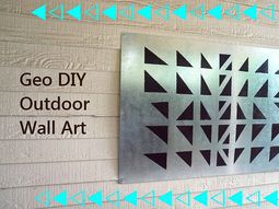 Outdoor wall decoration do it yourself – DIY Projects geometric