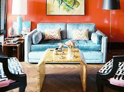 Paint walls – paint ideas for orange wall design