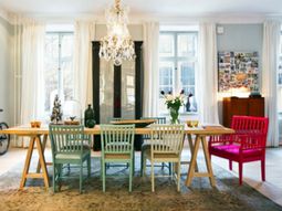 Scandinavian Interior Design with colorful touches – a little Shabby Chic and