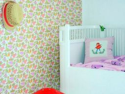 Stylish Kids Room Ideas for twin girls in pink, white and red