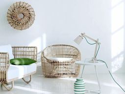 Sustainable rattan furniture with Scandinavian charm
