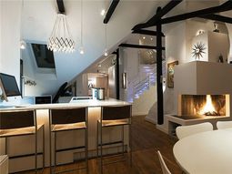 Swedish Loft apartment – elegant interior design combined with breathtaking views of the city