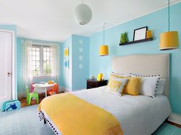 The children's room interior with bright colors refresh