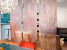 TOP TO BOTTOM: 10 beautiful ideas for curtains as partitions in the interior