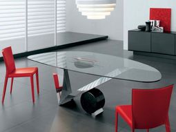 Unique dining room with new chairs