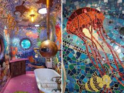 Use of mosaic tiles in the interior