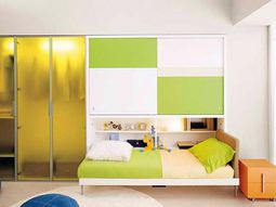 Wall cabinet with folding bed – living ideas for practical wall beds