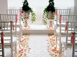 Wedding decoration ideas – enchanting table and Hochzeitssaaldeko
