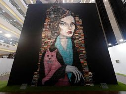 Whimsical paintings from books by Mike Stilkey