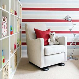 12 more ideas for attractive wall decoration with stripes