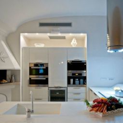 12 practical ideas for kitchens Design with built-in barbecue