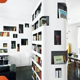 13 stylish built-in shelves with large surface