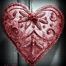 30 great ideas for the Heart Decoration for Valentine's Day