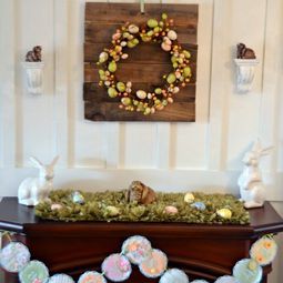 32 stylish deco ideas for Easter – Adorn the mantel!