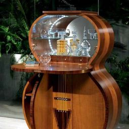 Bar made in the form of guitar in Italy