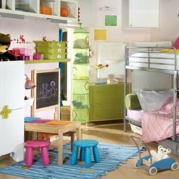 Beautiful metal bunk bed in the nursery of Letti Cosatto
