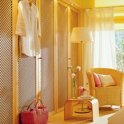 Bedroom in the attic with a large dressing room