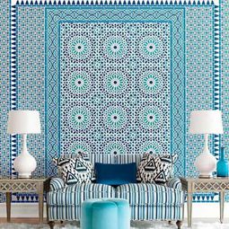 Blue Wallpaper – the perfect Piped in each room