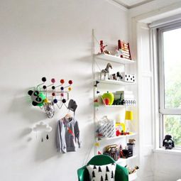Compact and modern nursery interior for siblings