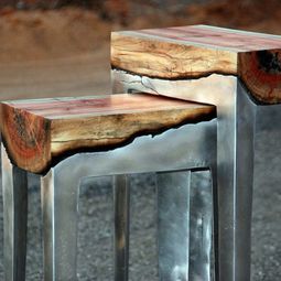 Cool furniture from wood and metal of Hilla Shamia