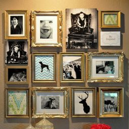 Cool Wall Art – make a photo wall with family photos