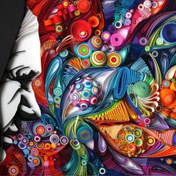 Crafting with paper strips – artful, meaningful pictures