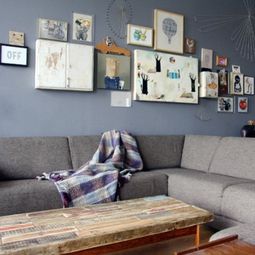 Creative decorating ideas – street finds and works of art in a house in Amsterdam