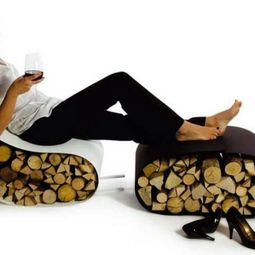 Creative firewood rack by Ak47 Design