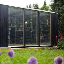 Cube Garden House serves as a home library