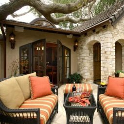 Customize the balcony with natural stone