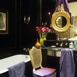 Decorative items for interior design ideas with chrome hardware